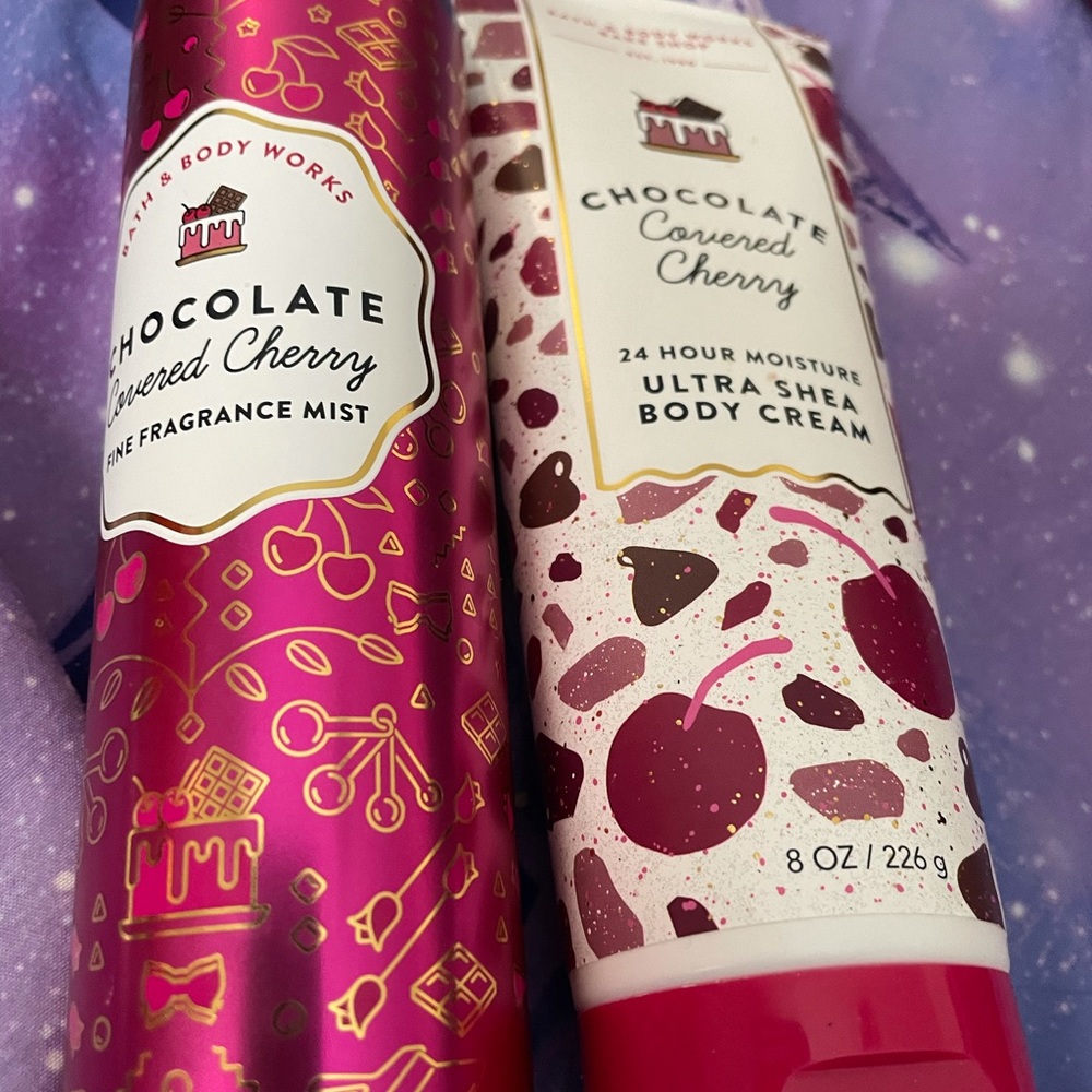Chocolate Covered Cherry Lotion BBW Set